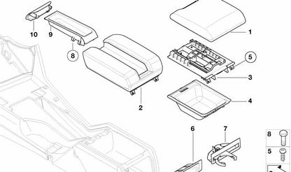 Manico interno (Griffschale) OEM 51167141735 per la serie BMW 5 E39. Sostituzione BMW originale. Ideale per rinnovare l'interno dell'auto con un componente originale e perfettamente regolato. Colore nero