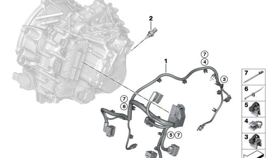Câblage électrique OEM 28005A42031 pour BMW U06. Compatible avec tous les modèles U06. BMW d'origine.
