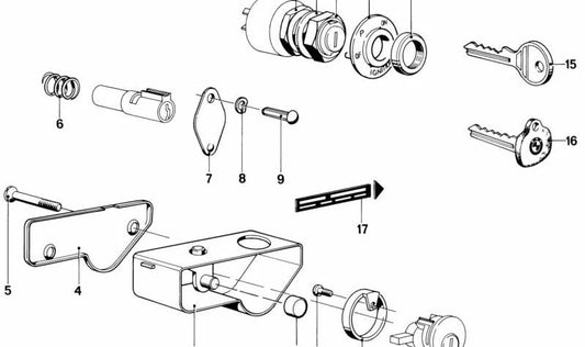 Disco escalonado OEM 61321243267 para BMW E23, E24, E28, E30, E31, E32, E34, E36, E38, E39, E46, E52, E53, E60, E61, E63, E64, E65, E66, E67, E83, E85, E86, E87, Z1. Original BMW.