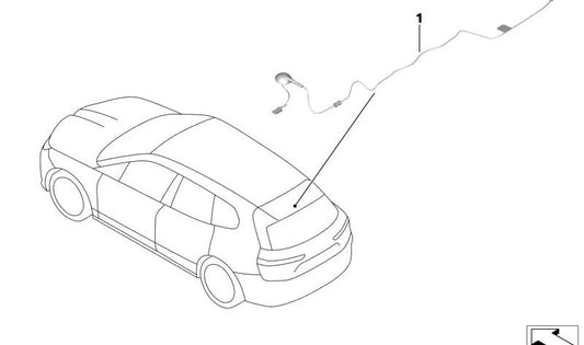 Spoiler for BMW i Series I20 (OEM 65209442783). Genuine BMW