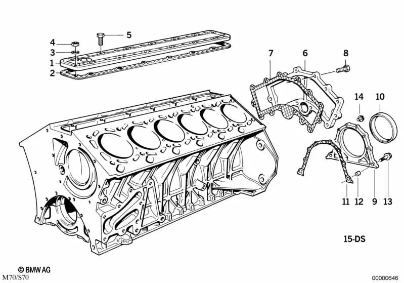 Board ohne Asbestos für BMW E32, E38 Series 8 E31 (OEM 11141733922). Original BMW