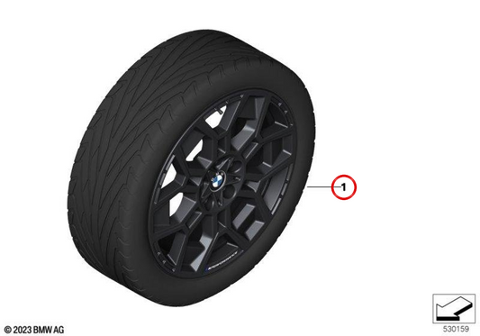 Set von Reifen und Reifen M Performance Estrella 880 OEM 36115A93C39 für BMW 2 Series Active Tourer (U06). Original BMW.