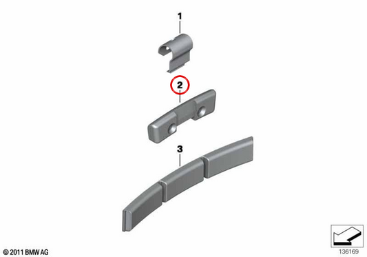 Peso do balanceador em zinco preto OEM 36116792052 para MINI R50, R56, F56, F54, Countryman F60 e muito mais. MINI originais.