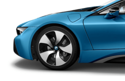 Llanta de aluminio estilo turbina 444 izquierda OEM 36116853004 para BMW i8 I12, I12 LCI, I15. Original BMW.