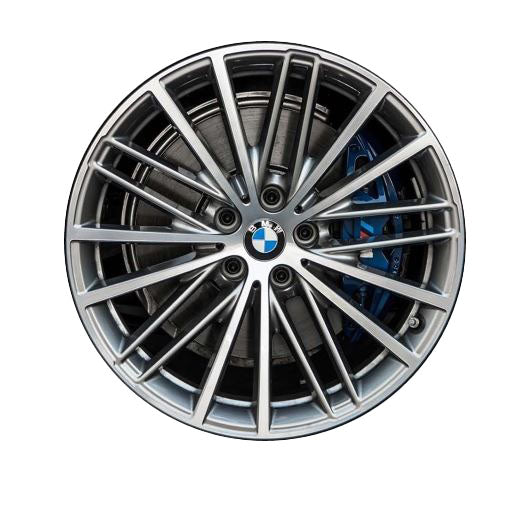 Llantas de aleación diseño V radio 635 OEM 36116863423 para BMW G30 y G31. Color bicolor ferricgrey brillante, medidas 9x19 ET44. Para eje trasero. Original BMW.