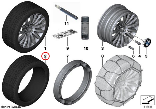 Neumático Michelin Pilot Primacy AR 225/50 R16 92W OEM 36126777781 para BMW Serie 3 (E36, E46) y Z3. Original BMW.