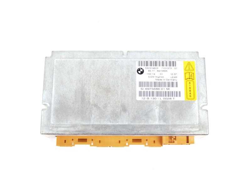 Módulo de control del airbag con Gateway OEM 65776975686 para BMW E60, E61, E63. Original BMW.