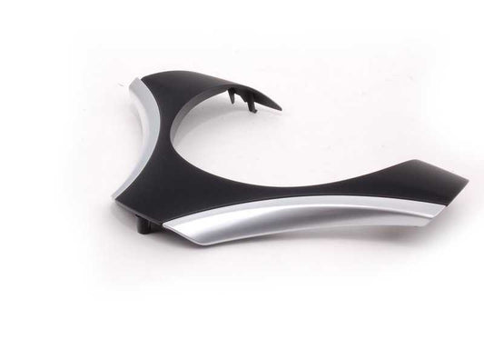 Embelledor volante negro/cromado perlado OEM 32306850540 para BMW E81, E82, E87, E88, E90, E91, E84. Original BMW.