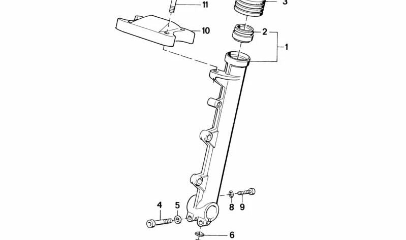 Manguito para BMW (OEM 31421454392). Original BMW