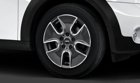 Llanta de aluminio antracita Tunnel Spoke R125 OEM 36109804373 para MINI Countryman R60, Paceman R61. Original MINI.