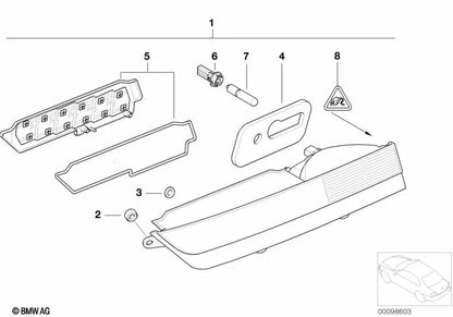 Buchsengehäuse universale senza codifica per BMW Series 1 E81, E82, E87, E88, F20, F21, F40, Serie 2 F44, G87, Serie 3 E36, E46, E90, G20, G80, Serie 4 F32, G22, Serie 5 E39, E60, G60 (OEM 61138377072). BMW originale