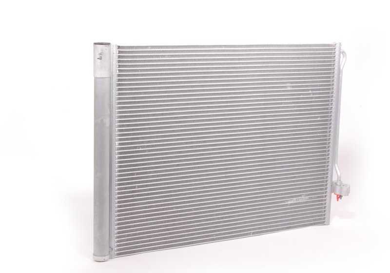 Air conditioning condenser with dryer for BMW E70, F15, E71, F16 (OEM 64509239992). Original BMW.
