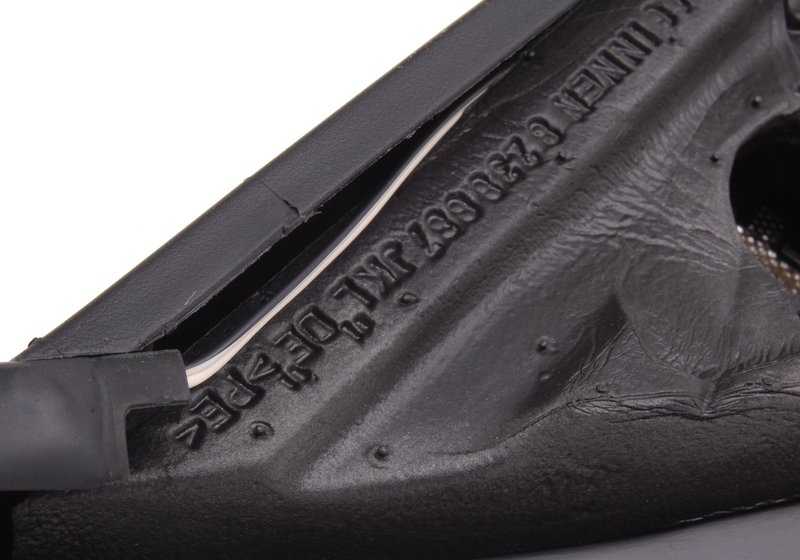 Left Window Frame Cover OEM 51338234629 for BMW E46. Original BMW.