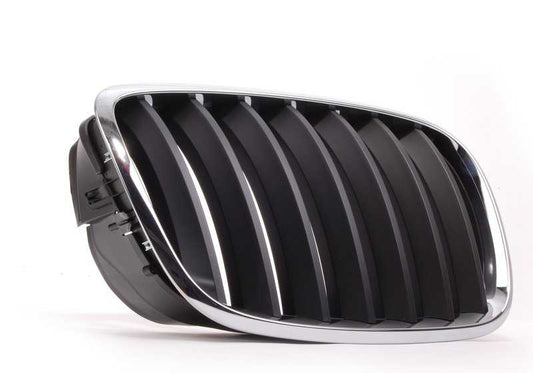 Rejilla de adorno delantera derecha OEM 51137157688 para BMW X5 E70, X5 E70 LCI, X6 E71. Original BMW.