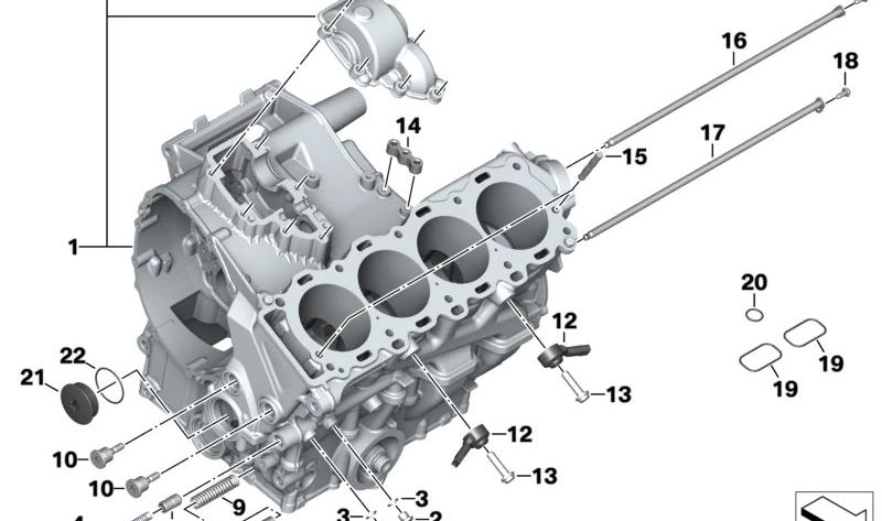 OEM 11418568845 Válvula de regulamentação de refrigeração do pistão para BMW S BMW S 1000 R, S 1000 RR, S 1000 XR, M 1000 RR, M 1000 R, M 1000 XR. BMW Motorrad original.