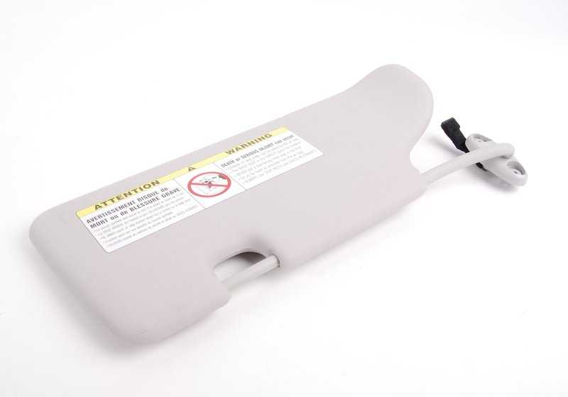 Parasol con espejo iluminado derecho OEM 51167057468 para MINI R50, R53. Original MINI.