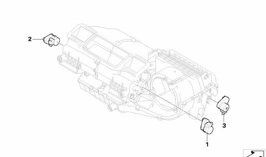 Actuador de cinemática central OEM 64116936713 para BMW E85, E86. Original BMW.