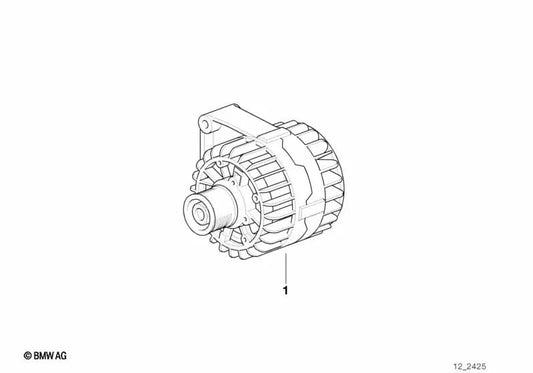 Compact generator for BMW E39 (OEM 12311432978). Original BMW.