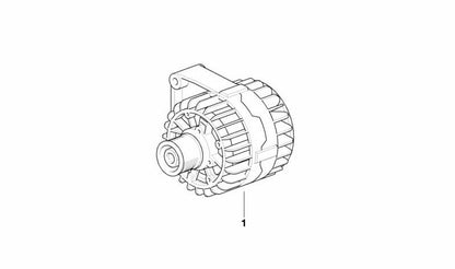 Alternador compactado 120A OEM 12311407440 para BMW E39 (M5) y E52 (Z8). Compatible con motores S62. Original BMW.