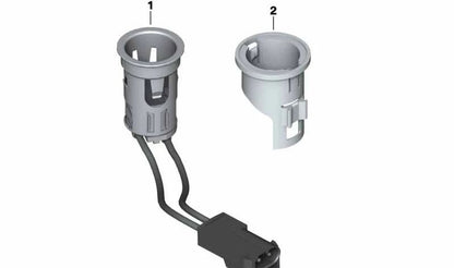 Cigarette lighter socket OEM 61349302234 for BMW F45, F46, F25, F26. Original BMW.