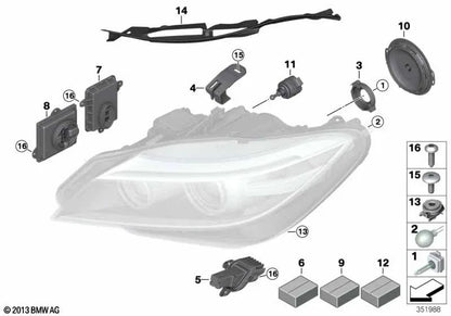 Haupt -LED -LED -Modul für BMW E84, E89 (OEM 63117342174). Original BMW