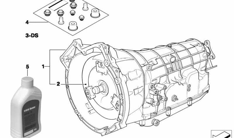 Convertidor de par OEM 24401422194 para BMW E36, E39. Original BMW.