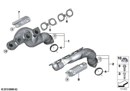 Anel de vedação para BMW X5 E53 (OEM 11627528838). BMW original