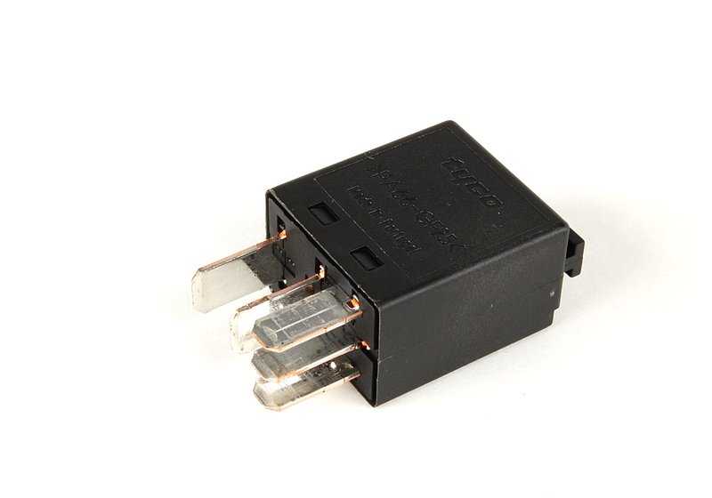 Relé conmutador negro para BMW Serie 1 E81, E82, E87, E88; Serie 3 E90, E91, E92, E93; Serie 5 F07, F10, F11; Serie 6 F12, F13; Serie 7 F01, F02, F04; X3 F25; X4 F26; X5 E70; X6 E71; Z4 E85 (OEM 61316919113). Original BMW