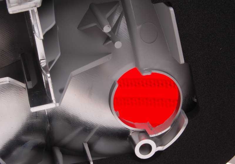 Weißer linker Pilot für BMW 3 E46 -Serie (OEM 63218383825). Original BMW.