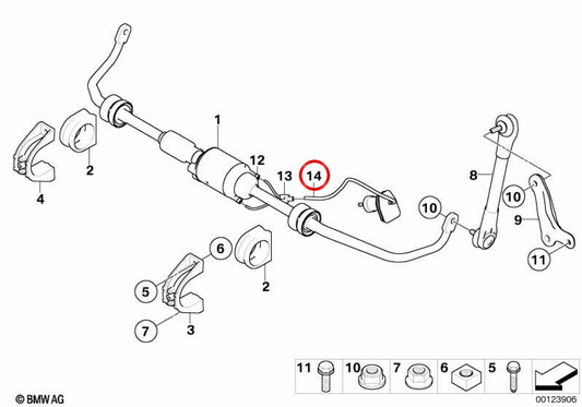 Tube de ventilation OEM 37106767545 pour BMW E63, E64. BMW d'origine.