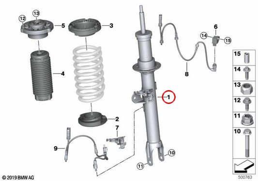 A destra AMDC OEM 37106878120 per BMW G16. BMW originale.