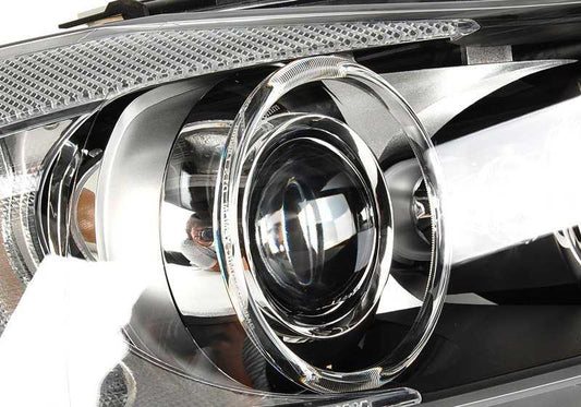 Faro delantero derecho xenón AHL OEM 63117161672 para BMW E90, E91 (316i, 318i, 318d y versiones compatibles). Original BMW.
