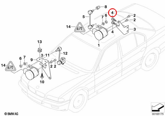 Vis OEM 37141182946 pour BMW E38, E65, E66, E52. BMW d'origine.