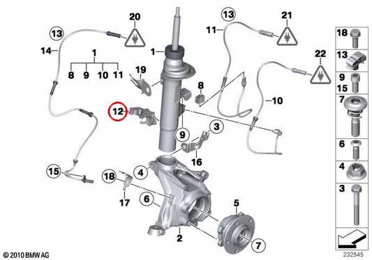 Soporte derecho OEM 37146787740 para BMW F25, F26. Original BMW.