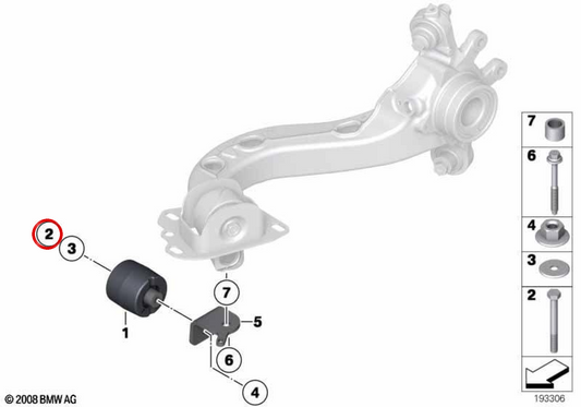 Soporte sensor de nivelación delantero OEM 37146853748 para BMW F45, F46, F48, F49, F39. Original BMW.