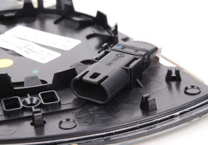 Cristal retrovisor derecho calefactable convexo OEM 51168040916 para BMW E60, E61, E63, E64. Original BMW.