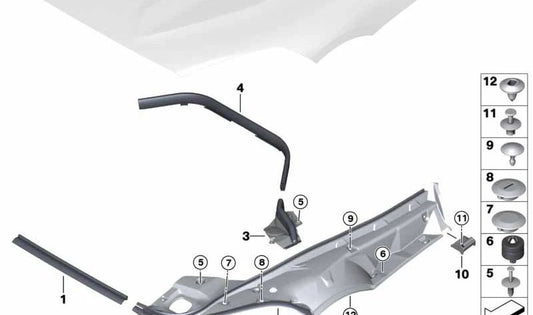 Support for BMW Z4 G29 (OEM 51769478861). Genuine BMW