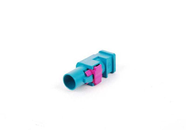 Conector antena FAKRA 1 pin OEM 61136918329 para BMW {E81, E82, E87, E87N, E88, F20, F20N, F21, F21N, F22, F22N, F23, F23N, F30, F30N, F31, F31N, F34, F34N, F36, F36N, G20, G21, G30, G31...} y MINI {F54, F55, F56, F57, F60, R55, R56, R57, R58, R59, R