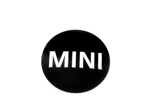 Placa para llanta OEM 36136758687 para MINI R50, R53, R56, Clubman R55, Cabrio R52, Coupé R58, Roadster R59, Countryman R60, Paceman R61... y más. Original MINI.