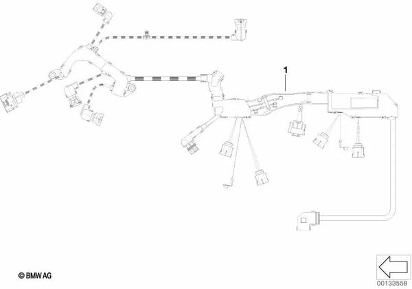 Cableado del Motor Módulo de Encendido para BMW Serie 1 E87, Serie 3 E90 (OEM 12517549246). Original BMW