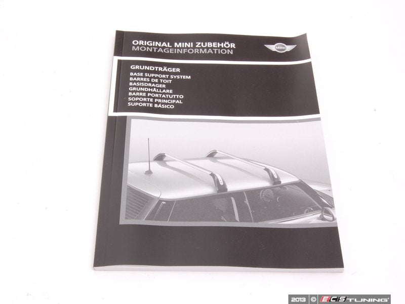 Barras de rack de teto (base de transporte) OEM 82712149225 para MINI R56, R56 LCI, Clubman R55, Clubman R55 LCI. MINI originais.