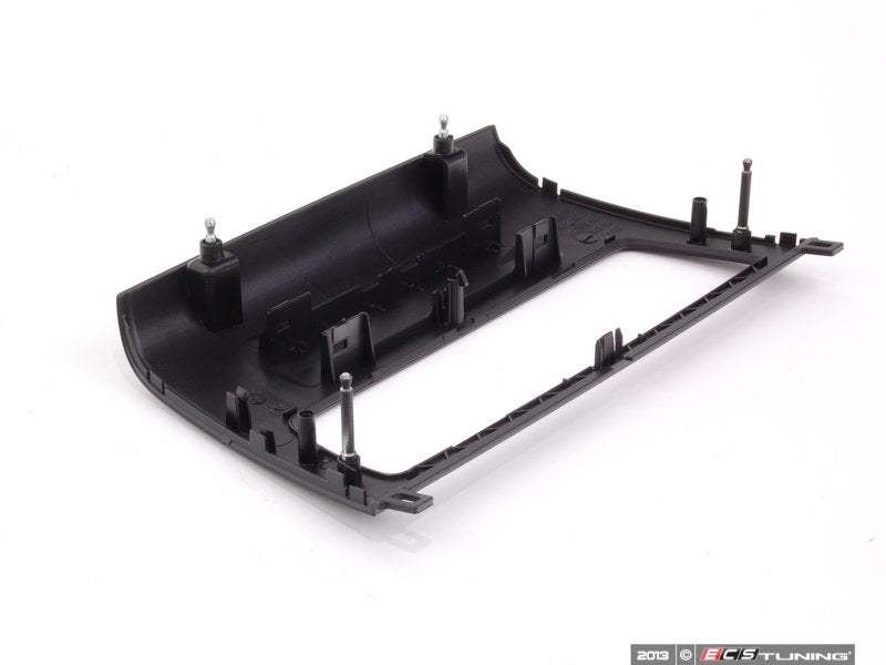 Adorno del soporte funcional central salpicadero OEM 51456976846 para BMW Serie 1 E81, E82, E87 LCI, E88. Original BMW.