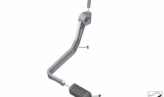 Palanca de cambio al pie OEM 23418534947 para BMW F800GS Adventure (05/2012-12/2017). Original BMW Motorrad.
