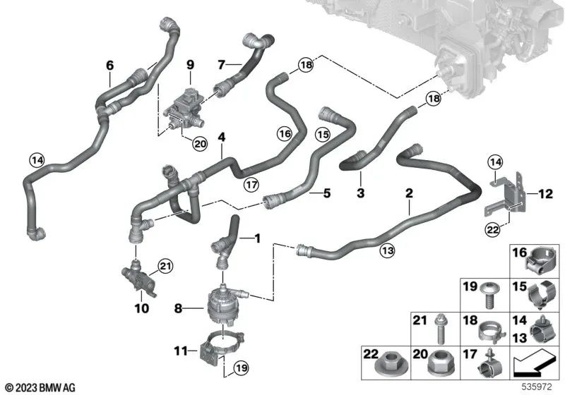 Shift valve for BMW G60, G70, I20, U11, U12, G05N, G06N, G07N (OEM 64119462114). Original BMW.