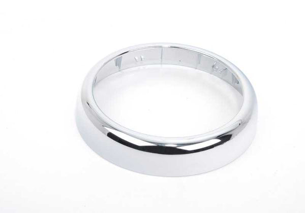 Anillo embellecedor cromado para fuelle de cambio OEM 51167131186 para MINI R50, R52, R53 (2000–2006). Original MINI.