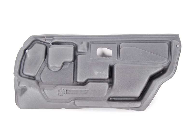 Aislante acústico puerta delantera izquierda OEM 51488195409 para BMW E36. Original BMW.