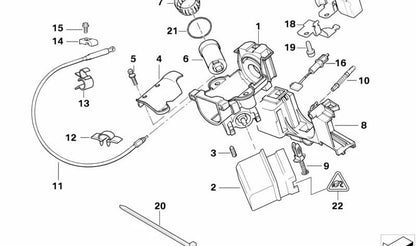 Cerradura de dirección OEM 32321095995 para BMW E39, E38. Original BMW.