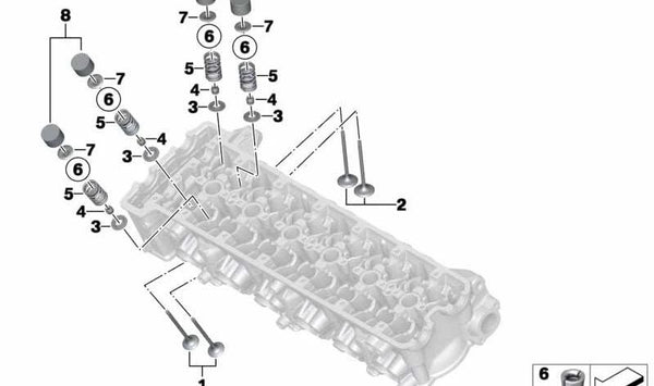 Biela de empuje OEM 11337720736 para motos BMW K1600 GT, GTL, GTL Exclusive, Bagger. Original BMW Motorrad.
