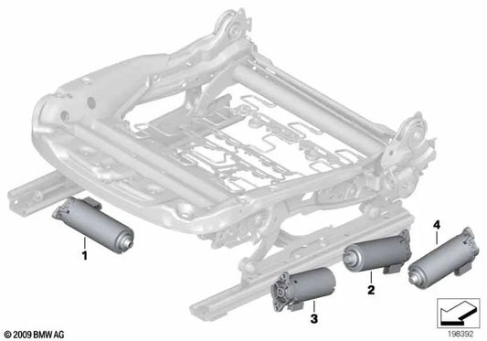Atuador de ajuste de inclinação para BMW Série 1 E81, E82, E87, E87N, E88 Série 3 E90, E90N, E91, E91N, E92, E92N X1 E84 X3 F25 X4 F26 Z4 E89 (OEM 67316973596). BMW original