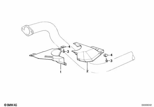 Abschirmung para BMW E34 (OEM 51711978001). Original BMW